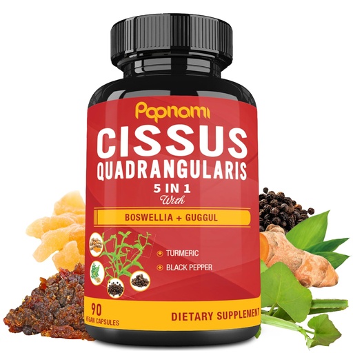 [BRSWYH3QPJ4AICT2] Super Cissus Quadrangularis Extract Capsules with Boswellia, Guggul, Turmeric, Pepper | 3 Months Supply