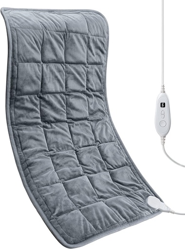 [BRSW2BLRAR6QY2Y7] Weighted Heating Pad 17''x 33" XXXL Electric Heating Pad for Back Pain Relief, 5LBS with 6 Heat Settings 2H Auto-Off Heat Pad for Shoulder Arms Legs Cramps Washable