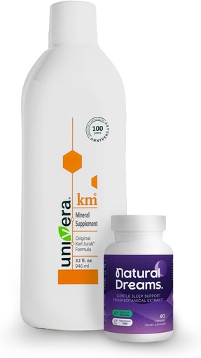 [BRSROAYNPIBGMELF] Univera Dream Wellness Combo, km & Natural Dreams, Potassium Supports, Body's pH Blood Balance, Deep Sleep Support