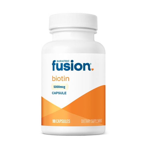 [BRSWYEI3DEDWGFDD] Bariatric Fusion Biotin 5000mcg Vitamin | Easy to Swallow Capsules Biotin Supplement for Hair Growth | 90 Count | 3 Month Supply