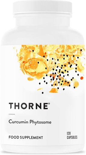 [BRSWKFTRCV4W23Y7] THORNE - Curcumin Phytosome 500 mg (Meriva) - Sustained Release, Clinically Studied - Supports Healthy Inflammatory Response in Joints, Muscles, GI Tract, Liver, Brain & Nerves* - 60 Servings