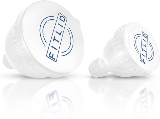 [BRSROCATBFYBQDTA] Malé a velké 2-Pack přenosné proteinové přísady, Skvělé pro předcvičení, BCAA je a proteinový prášek. Easy & Mess Free Container pro cvičení, Cestování, to-, Fitness, WOD. (bílá a modrá)