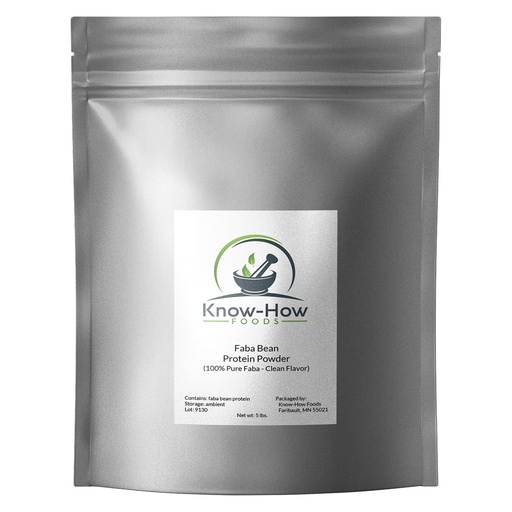 [BRSWGEDRB55Q2EQV] 100% Pure Faba Bean Protein Powder (5 lb. Bulk)