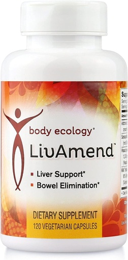 [BRSWIYQAOUPGG2TC] Body Ecology LivAmend | Liver Supplement | Milk Thistle and Artichoke | Aids in Healthy Liver and Improves Bowel Elimination | 120 Vegetarian Count