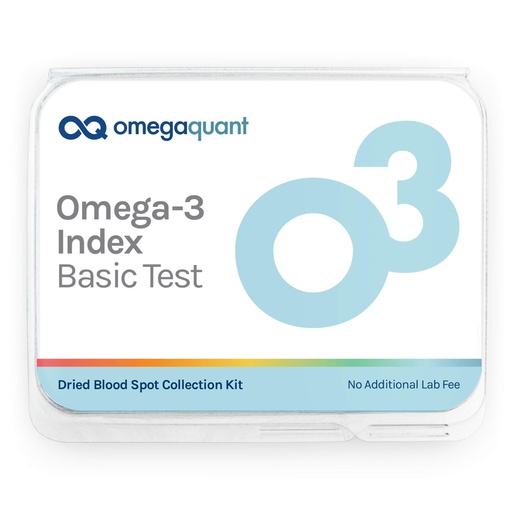 [BRSWGED4BMIWYAYZ] OmegaQuant Omega-3 Index Basic - The Original Omega-3 Blood Test Kit with one Drop of Blood Home Kit, Includes Blood Collection Kit | 1 Omega-3 Test Kit
