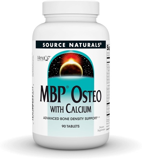 [BRSWIGYEDF5QKELM] Source Naturals MBP Osteo with Calcium, Advanced Bone Density Support*, 90 Tablets