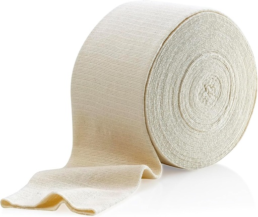 [BRSROZYLDN5RSCTB] Elastic Tubular Support Bandage Size D, 10M Box - Natural Color (3" X 33 feet) for Large Knee Support Bandage -Medium Thigh, Cotton Spandex