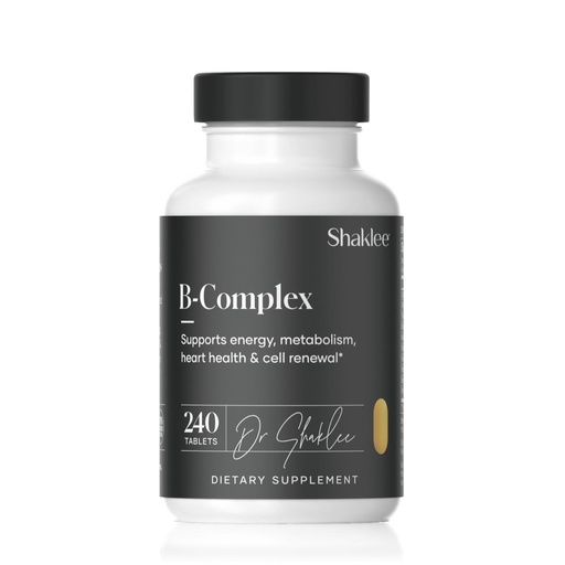 [BRSRAEIKDEGW2H3F] Shaklee - B-Complex- The Ultimate Energy Boost with Patented Bioactivated Absorption System™ - B Vitamins for Enhanced Well-Being - Supports Energy, Cardiovascular, and Brain Health - 240 Tablets