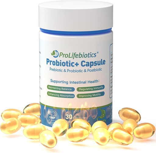 [BRSROBLQPIJQOF3Z] Probióticos 3-in-1 para a saúde intestinal e dixestiva, Soporte inmune, Suplementos que apoian a constipação ocasional, Diarrea,Gas,Bloating,Delayed-Released Designed to Thrive, 30 cápsulas veganas