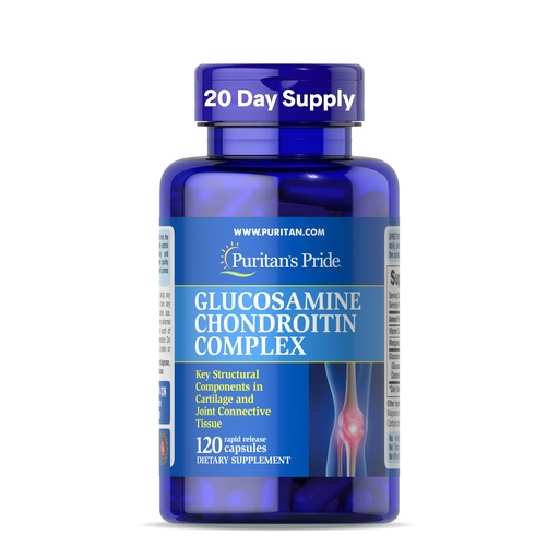 [BRSWIZQ3OV5GEYA5] Puritan's Pride Glucosamine Chondroitin Complex for Women and Men, Dietary Supplement for Joint Health, 120 Rapid Release Capsules