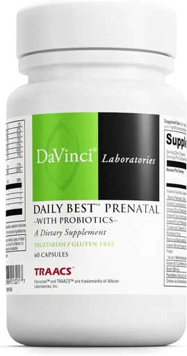 [BRSROHANAUIWCFLU] DAVINCI Labs - päivittäin paras prenataali - 60 kapselia