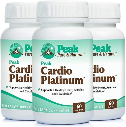 [BRSWGCY7BZ5GO2AV] Peak Pure & Natural Peak Cardio Platinum 180 Capsules