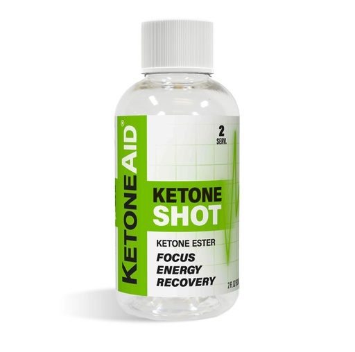 [BRSRAY3RCQCBQHLA] KetoneAid Ketone Shot with Ketone Ester | No Sugar, No Caffeine | 2 Serv. Per Bottle (1 Count)