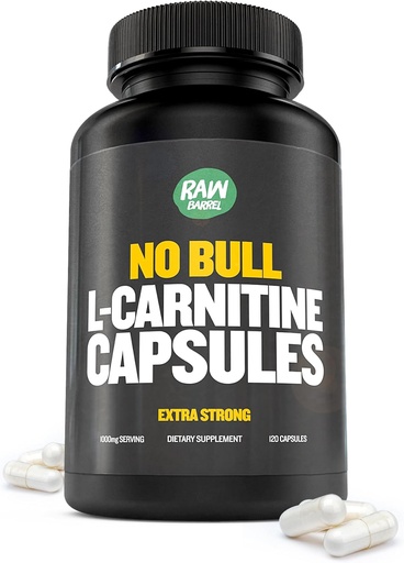 [BRSWGZABDMAWECY3] "No Bull" L-Carnitine Supplement, Pure Keto-Friendly L-Carnitine L-Tartrate kapsulak funtzio kognitiboa hobetzeko eta emakumeentzat eta gizonentzat fokua, L Carnitine kapsulak, 500mg