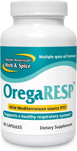 [BRSWIYQGBZYQ23LE] North American Herb & Spice OregaResp - 90 Veggie Capsules - Immune & Respiratory Health - Cumin, Sage, Oregano Oil - Safe for Children & Pets, Non-GMO - 90 Total Servings