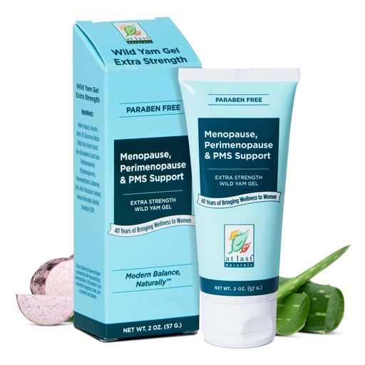 [BRSWIYTZPICR2YLZ] At Last Naturals Wild Yam Gel Extra Strength Menopause Relief, Perimenopause Support and PMS Relief, Can Help to Naturally Reduce Hot Flashes (2 oz, 1 Pack)