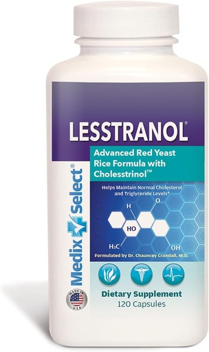 [BRSWIFT6BACWACYV] Lesstranol Advanced Red Yeast Rice Formula (90 Day Supply)