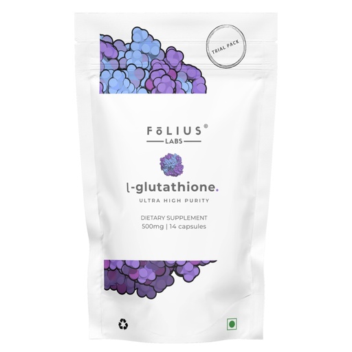 [BRSROCQDPMGQMDLX] FOLIUS LABS Clean Label L-Glutathione 98% (Reduced) - Trial Pack