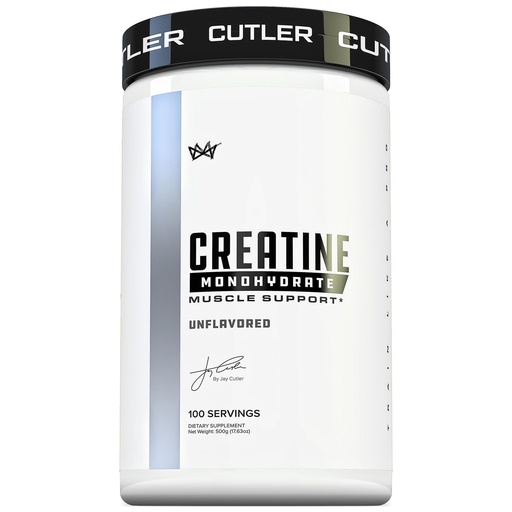 [BRSRAYY7DIIQMGT4] Cutler Nutrition Pure Creatine Monohydrate - 5g per Serving - Premium Muscle Builder Enhances Strength Performance & Recovery - Unflavored for Easy Mixing - 100 Servings - Powder