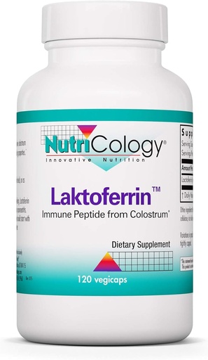 [BRSWIYT3PMMWYC3M] Nutricology Laktferrin Phụ - Licoferrin Phụ 350mg, Bovine Coloslem, Immun Peptide, Iron phụ kiện, Vegicaps - 120 bá tước