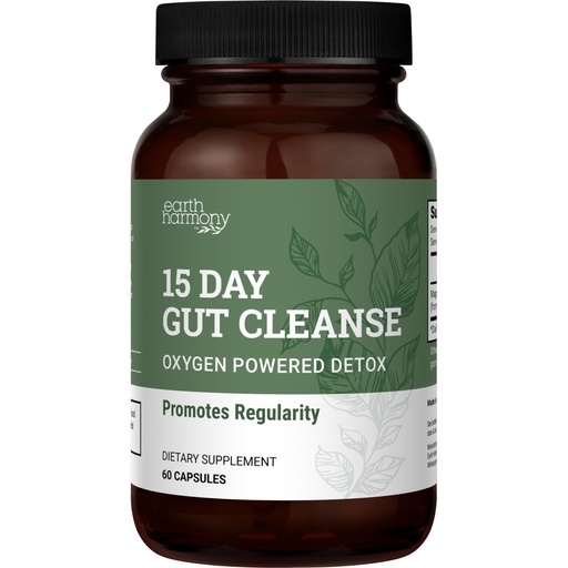 [BRSRAYI2CEDRUADA] 15 Day Gut Cleanse Detox For Women and Men - Vegan, Non-GMO Ingredients For Waist Loss and Constipation Relief With A 15 Day Cleanse Gut Support Without Cramping, As Seen On TikTok (60 Capsules)