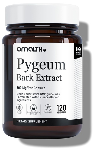 [BRSWYFT2CEJQKD35] Amalth Pygeum Capsules 500 mg | Pygeum Bark Extract Supplement | Pygeum Africanum Capsules | Prostate Support & Herbal Extract Formula | Plant Based | Non-GMO | 120 Veg Capsules
