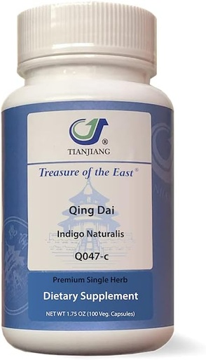 [BRSW2EALABYAKYLA] Trésor de l'Est, Indigo - Capsules Qing Dai (1:1 Extraits de plantes, 100 Capsules)
