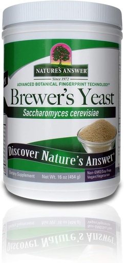 [BRSWIGY7OEPG233A] Nature's Answer Brewer's Yeast Powder, Rich Source of Amino Acids, B-Complex Vitamins, Minerals, & Protein - Natural, Unflavored, and Unsweetened - Dairy Free, Vegetarian/Vegan