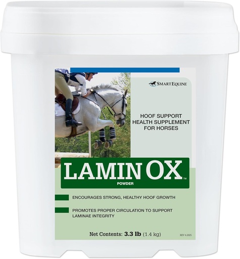 [BRSWIGQLOMPR2HQ7] SmartEquine LaminOX Powder | Hoof Support for Horses | Supports Healthy Laminae | Horse Supplement for Circulation, Hoof Health, and Growth | 3.3 lb