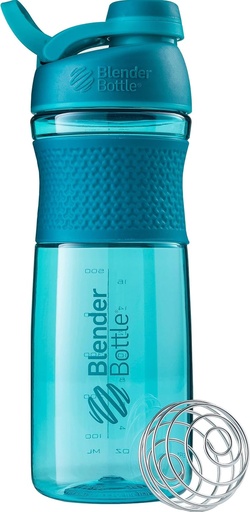 [BRSWGFIKB4MRE23B] BlenderBottle SportMixer Shaker Bottle Perfect for Protein Shakes and Pre Workout, 28-Ounce, Teal