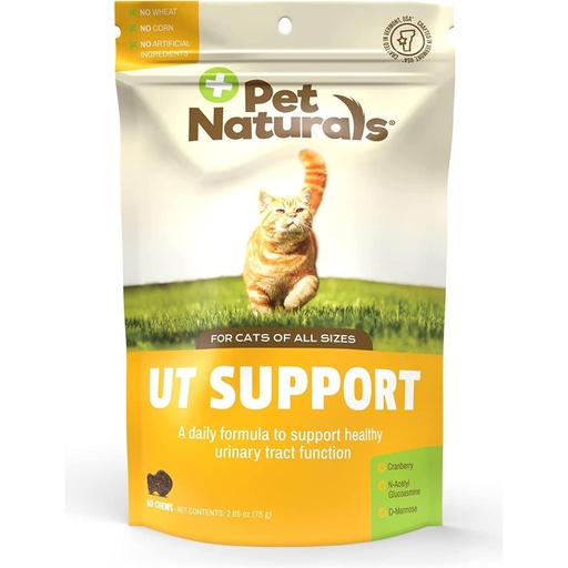 [BRSWKFT5CUBQIEYV] Pet Naturals UT Support Soft Chews for Cats, Urinary Tract Health with Cranberry and D-Mannose, Chicken, 60 Count