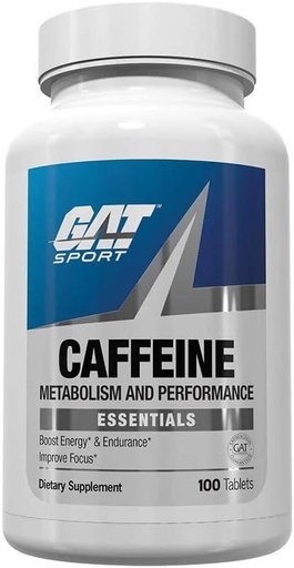 [BRSWKHY2CZ6BQFA4] GAT Sport Essentials Métabolisme et performance de la caféine, 100 comprimés