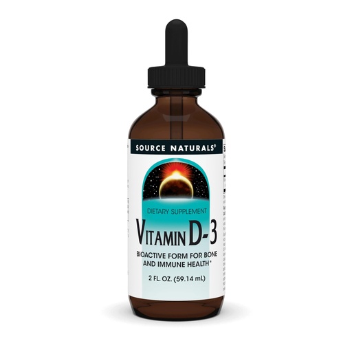 [BRSWIYA3OADBMYLY] Source Naturals Vitamin D-3 Liquid Drops 2000 iu Supports Bone & Immune Health* - 2 Fluid oz