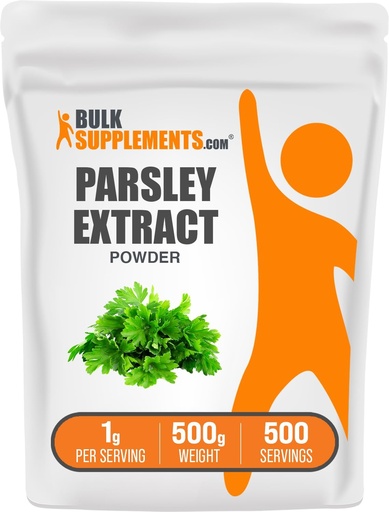 [BRSWKHD7OUDBEELB] BulkSupplements.com Persiljauutejauhe - Persilja-lisäaine, antioksidantti lähde, kasviperäisiä lisäravinteet - Gluteeniton, 1 g per tarjoilu, 500g (1,1 lbs) (pakkaus 1)