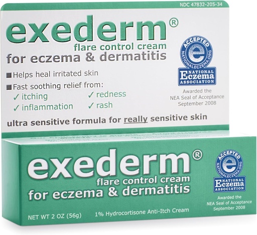 [BRSWIZT7CR4QKGY3] Exederm Flare Control Cream för Eczema & Dermatit, 2oz
