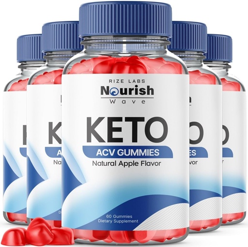 [BRSROGQBOEMAKGQY] rize labs - Nourish Wave Keto ACV Gummies Supports Advanced Weight Loss, for Improved Digestion, Stamina and Endurance (300 Gummies)
