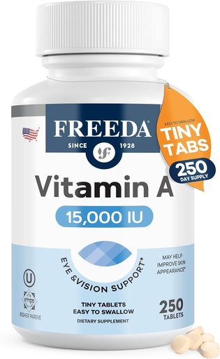 [BRSWIYIKBR5GA3T2] Freeda Vitamín A 15 000 IU 