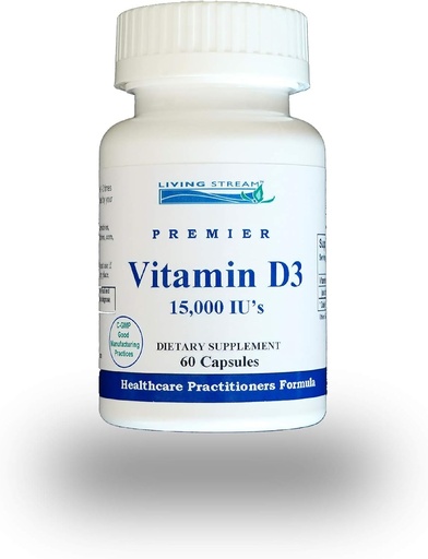 [BRSWIZIGCQDR2CLK] Vitamin D3 15,000 IU, 60 Capsules