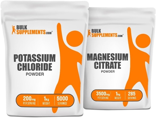 [BRSRAZ3YB4CWGGT3] Potasio kloruroa 1kg + Magnesium Citrate 1kg Bundle