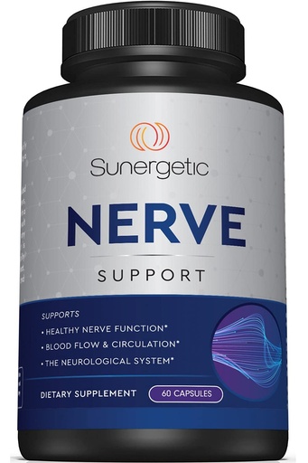[BRSW22YCCF5BAYAZ] Premium Nerve Support Supplement – with Alpha Lipoic Acid (ALA) 600 mg, Acetyl-L-Carnitine (ALC) & Benfotiamine - Nerve Support Formula for Healthy Circulation, Feet, Hands & Toes - 60 Capsules
