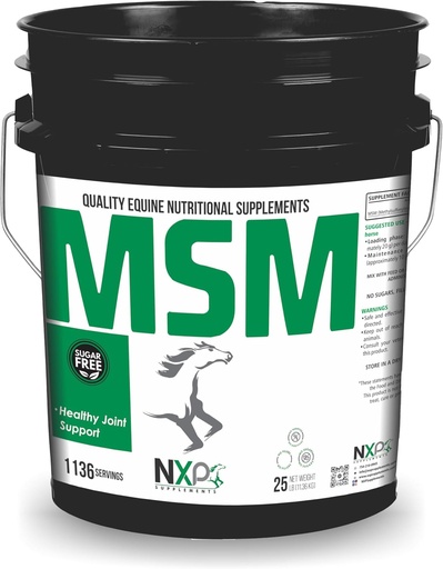 [BRSROGD4CMMBEEQ3] MSM (Methylsulfonylmethane) - Horse Joint Health, Comfort, Mobility & Support Supplement for Horses - 25 lb (1136 Servings)