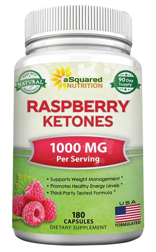 [BRSWKFT4O4NQOF3I] aSquared Nutrition Natural Raspberry Ketones 1000mg-180 Capsules-Weight Loss Supplement, Max Strength Plus Appetite Suppressant Diet Pills, Premium Lean Health Powder to Boost Pure Energy & Metabolism