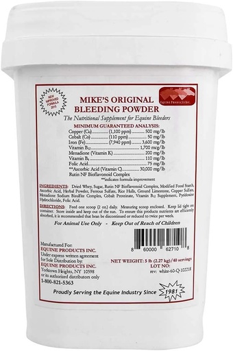 [BRSWGHTQAUCGMF3A] Equine Products Inc., Mikes Original Bleeding Powder 5 Pounds