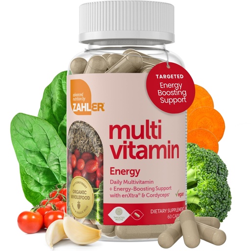 [BRSWYBIBOUNAYHL7] Zahler - Daily Multivitamin for Women & Men with Energy Vitamins, Minerals & Iron (60 Count) Kosher Men & Womens Multivitamins for Healthy Energy - Multi Vitamins for Adults - Made in USA Supplements
