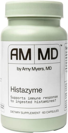 [BRSRAFQKCV7WAHI7] Amy Myers MD Histazyme - Diamine Oxidase Dao Enzyme Suplement Histamine Blocker untuk menyokong makanan sehat, Histamin Makanan Histamin (HI) - 60 Capsules - Botol
