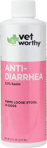 [BRSWGZATPJ6A2CLP] Vet Worthy Anti-Diarrhea for Dogs - Dog Supplement to Help Relieve Diarrhea, Stomach Upset, and Discomfort - 8oz