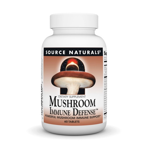 [BRSWIYQMCJ4QA3LA] Source Naturals Mushroom Immune Defense, Powerful Mushroom Immune Support* - 60 Tablets