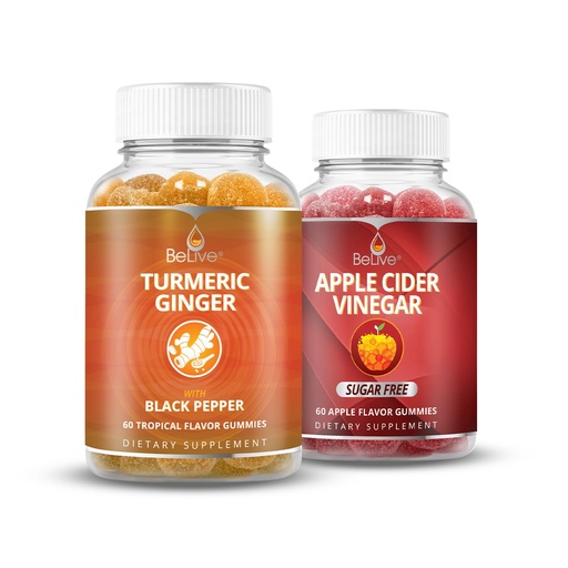 [BRSWYEA3OEBAA335] BeLive Turmeric and Apple Cider Vinegar Gummies for Inmune Support, Mobility Support, Detox, Cleanse and Digestive Health