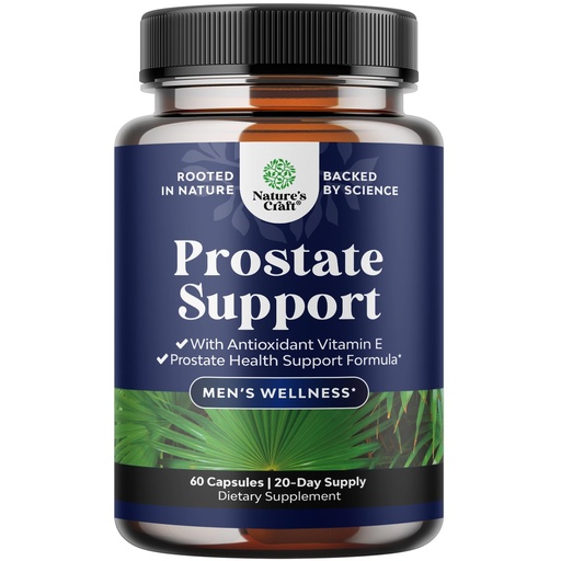 [BRSWKG35DIMGAGY7] Herbal Saw Palmetto Male Supplement - Potent Pygeum and Saw Palmetto Extract with Beta Sitosterol & Green Tea Supplements for Adult Males for Urinary Tract Support & Frequent Urination - 60 Capsules
