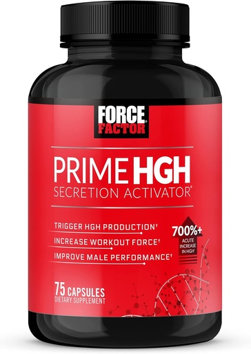 [BRSW2GADOEPQOA3A] Force Factor Prime HGH Secrection Activator, HGH Suplement for Men with Clinically Studied AlphaSize to Help Trigger HGH Produksi, Increaging Workout Force, and Impreve Performance, 75 Capsules